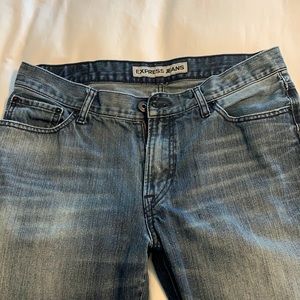 Men’s Express jeans, medium to dark wash, size 34 x 32